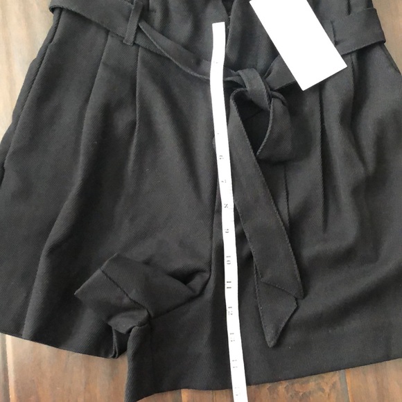 NWT Zara High Waisted Paperbag Shorts With Ties - Picture 9 of 10